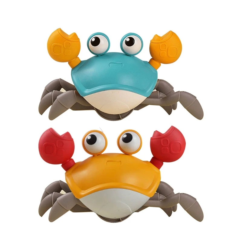 

Pull Cute Baby Bathing Toys with Crab Shape Cartoon Animal Clock Work Toy Infants Develop Cognitive Skills Toddlers