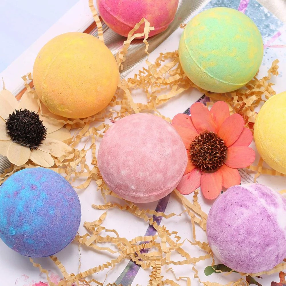 

Bath Salt Balls Set Bubble Moisturize Skin Shower Balls Body Cleaner Styles Random for Swimming Hot Oil-Control Exfoliating Soap