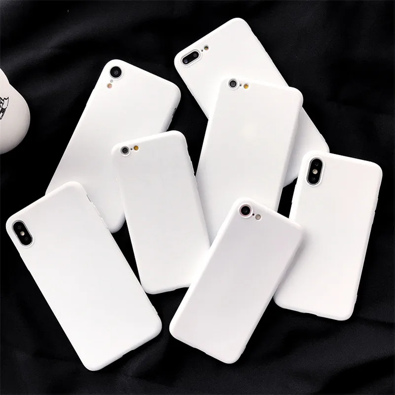 ТПУ белый матовый чехол для huawei P20 Lite P30 P10 P9 P8 Коврики 10 20 Lite рro Nova 3 3i 3e 4 4e 5 P Smart силиконовые чехлы