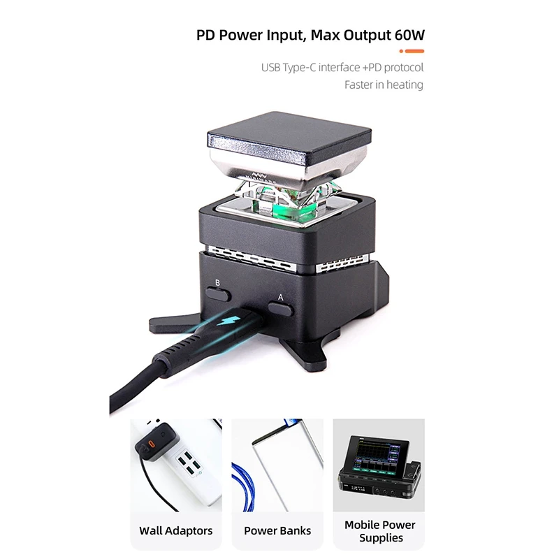 

mini MHP30 30 x30mm ligent Heating Tool OLED Sn True Color
