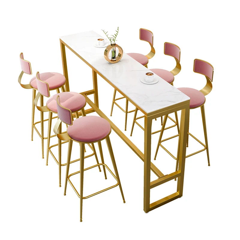 Bar table light luxury simple long Yang net red wall high home Nordic partition bar chair |