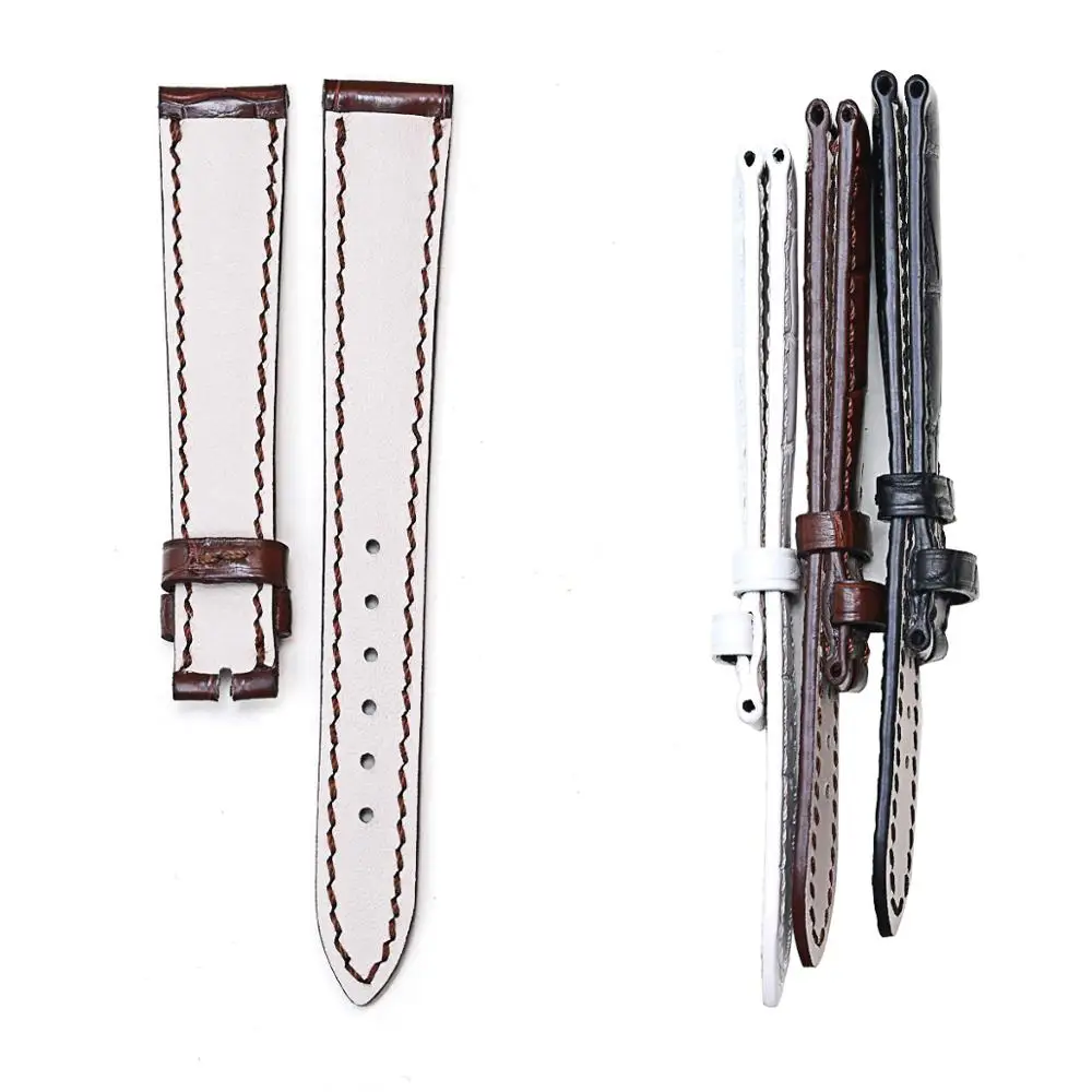 PESNO подходит для blucpain Villeret для женщин 6102/6104/6263/3650A кожа аллигатора Натуральная кожа Ремешки для наручных часов