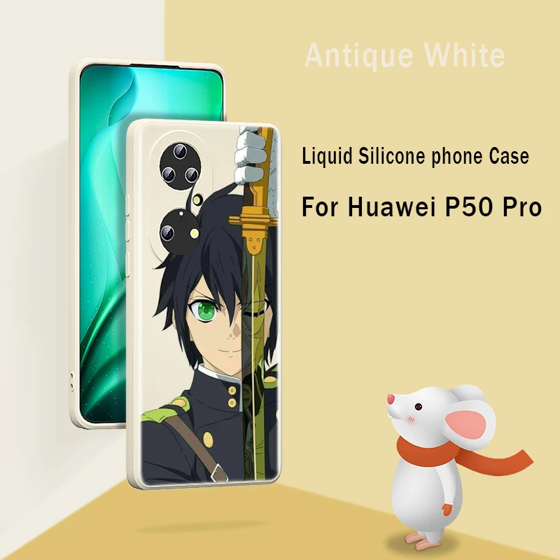 Жидкий силиконовый мягкий чехол Seraph of the End Для Huawei P50 P30 P20 P Smart Z 2021 Pro Plus P40 Lite E 2019