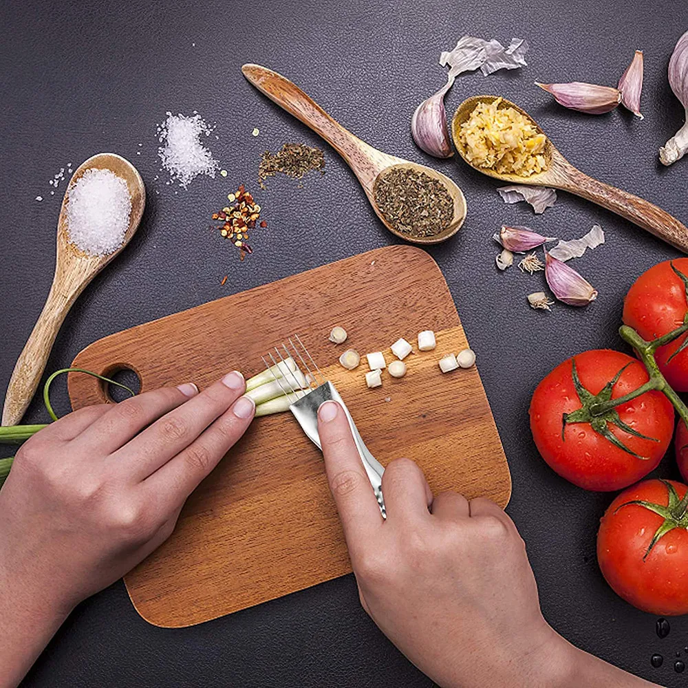 

Vegetable Cutter Shred Silk The Knife Stainless Steel Chopped Onion Vegetables Garlic Cutter Slicer Food Speedy Cutting Tool