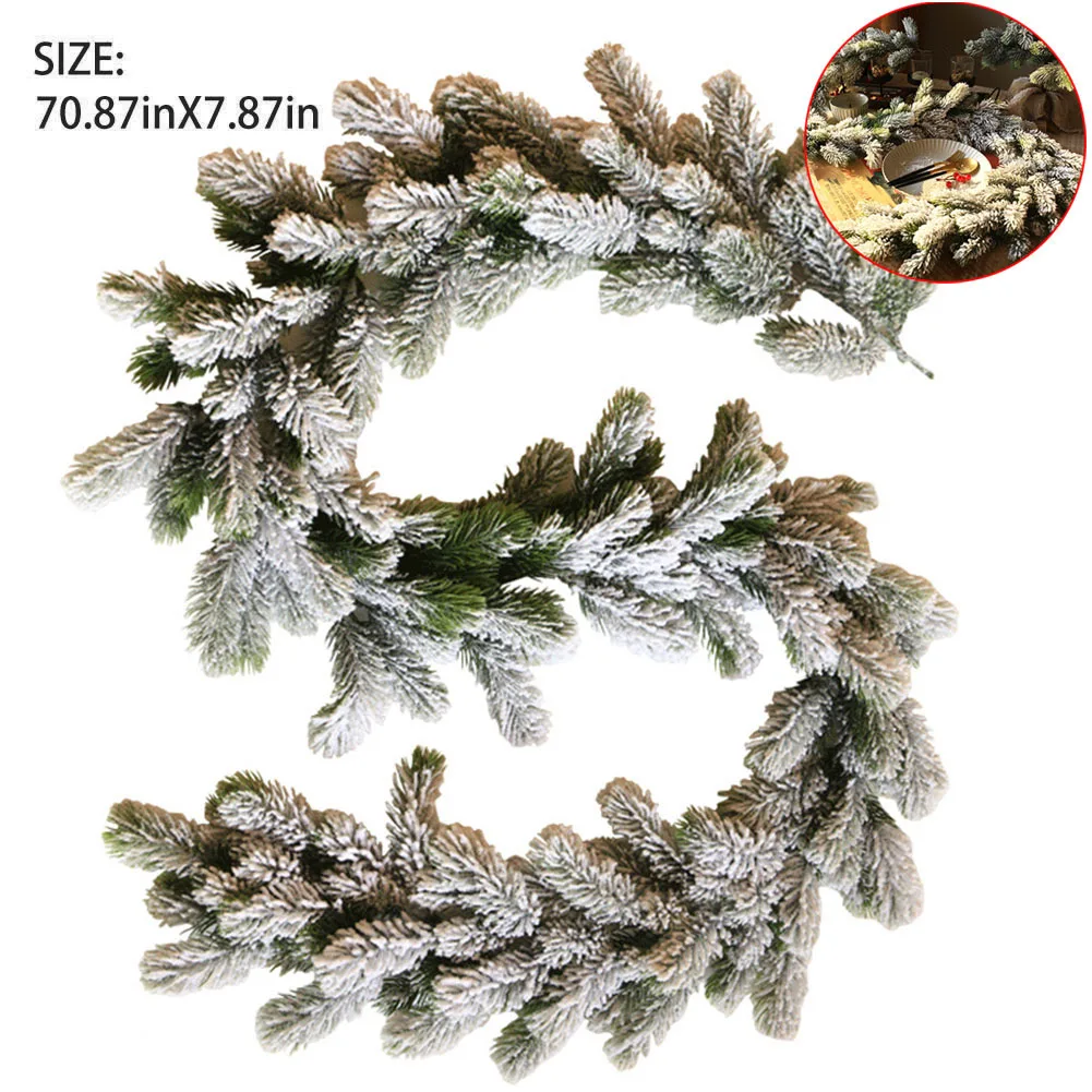 Имитация снежного тростника Рождественский венок Рождественская елка украшения