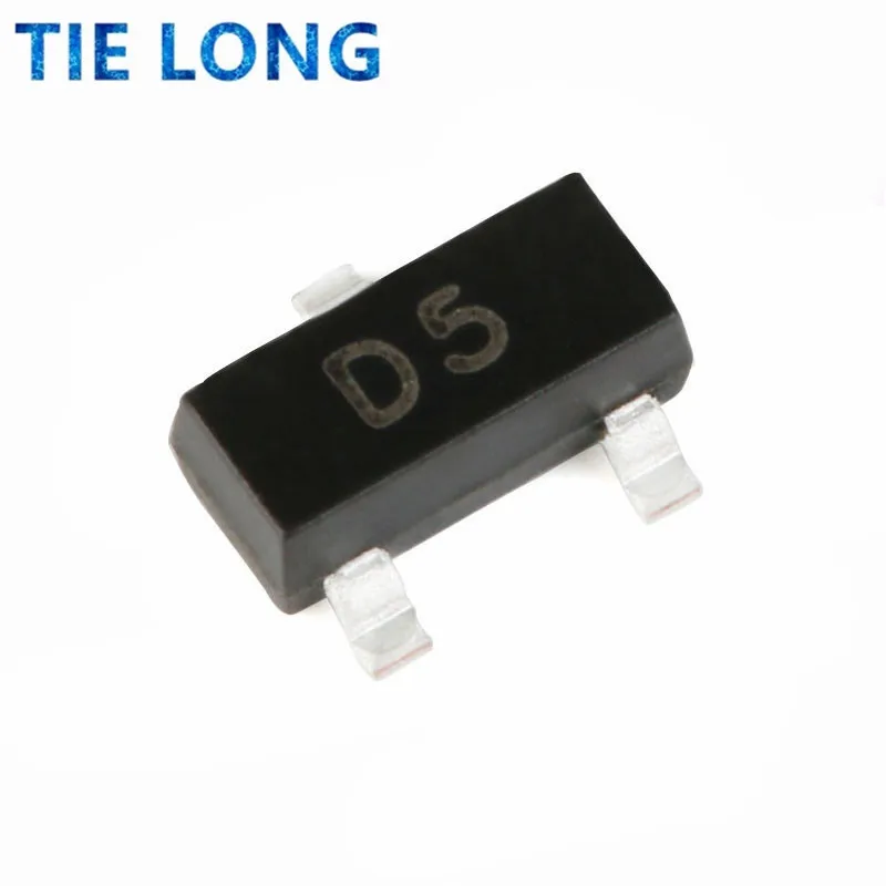 100 шт./лот SMD транзистор MMBD4148CC пакет SOT-23 трафаретная печать D5 0.2A/100V коммутационный