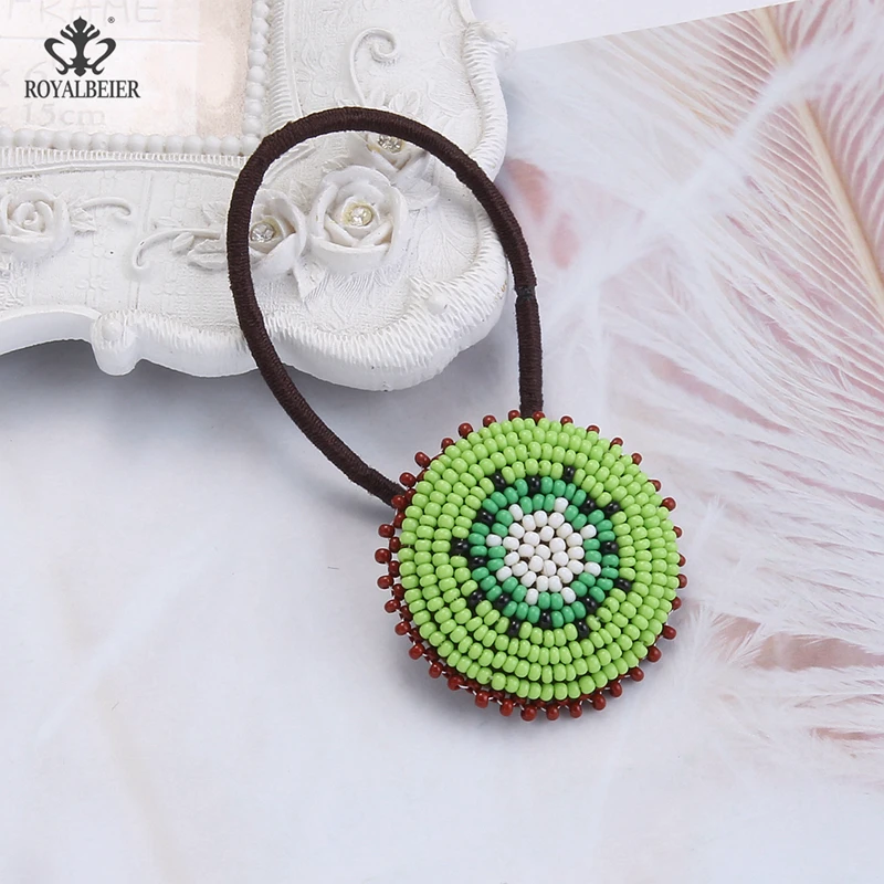 Женское кольцо для волос ROYALBEIER Детские эластичные ободки мандалы с бусинами