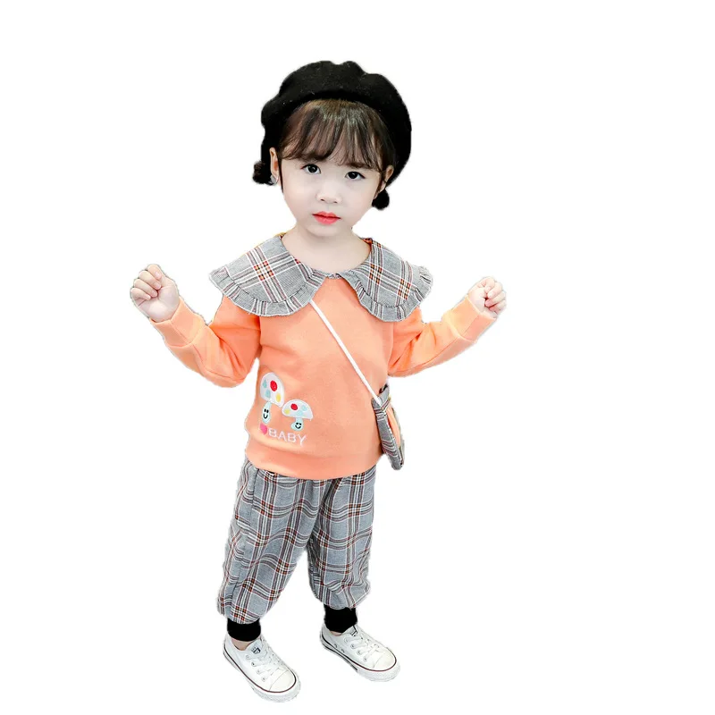 

Children Clothing 2020 Autumn New Children'Korean Version Girls Autumn Suits Girls Suits Western Style