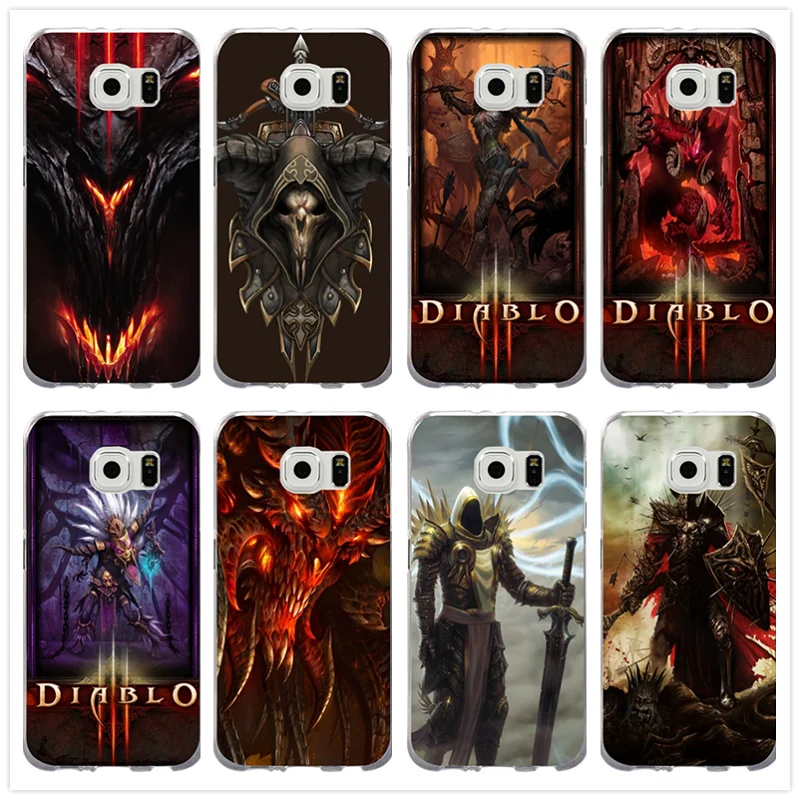 Модные игры Diablos III мягкие ТПУ чехлы для телефонов Samsung Galaxy Note 2 3 4 5 8 S3 S4 S5 Mini S6 S7 S8 S9