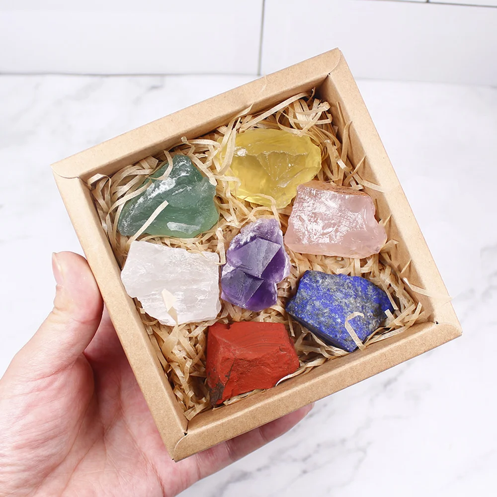 

7 Pcs Beautiful Tourmaline Natural Stones And Minerals Crystal Gemstone