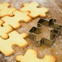 1pc christmas cookie shape stainless steel cookie cutter diy biscuit mold dessert bakeware cake mold cookie stamp fondant cutter