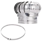 Вентилятор для крыши из нержавеющей стали, ветровые турбины, воздуховод, потолочный вентилятор 110 мм, 150 мм, 200 мм, вентиляционный вентилятор Pipefit для крыши