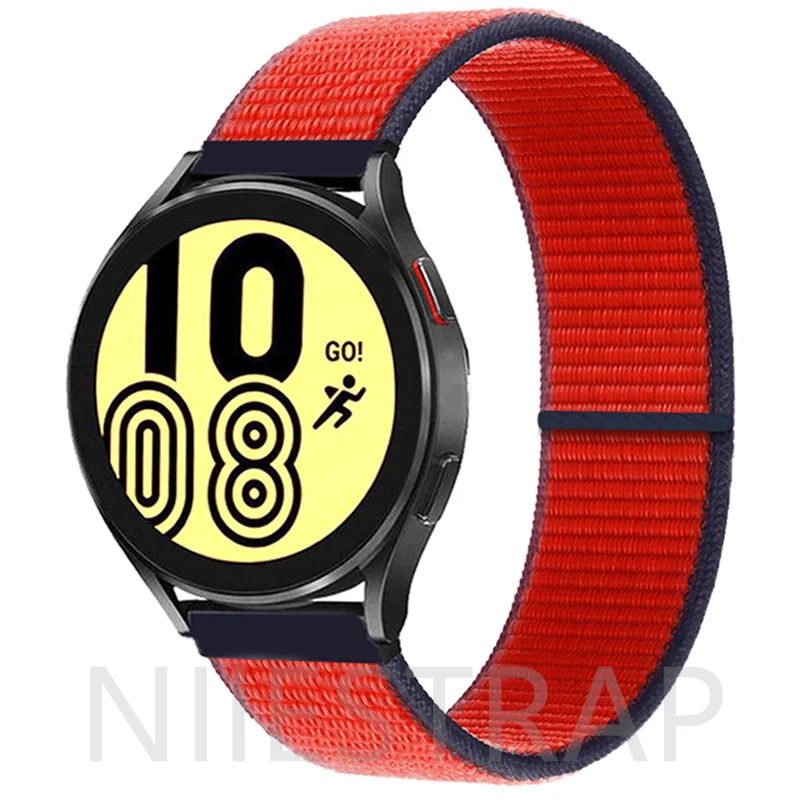 20mm Band For Samsung Galaxy Watch 4/Classic/3/active 2/Gear S3/S2  22mm Nylon loop correa Bracelet Huawei watch GT 2e pro strap images - 6