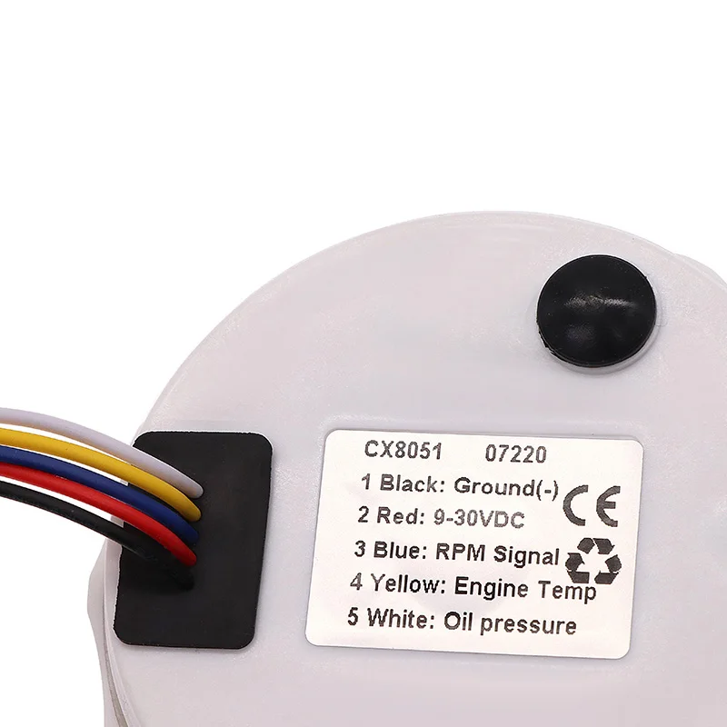 

New 52mm Waterproof TFT Screen Digital GPS Speedometer Odometer Trip COG Voltmeter 9-32V with GPS Antennaeter GPS Antenna