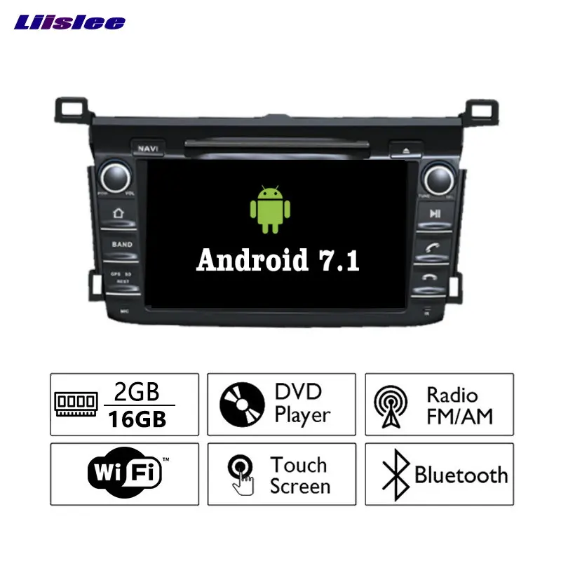 Liislee Android 7 1 2G RAM для Toyota RAV4 2013 ~ 2016 автомобильный Радио Аудио Видео Мультимедиа DVD