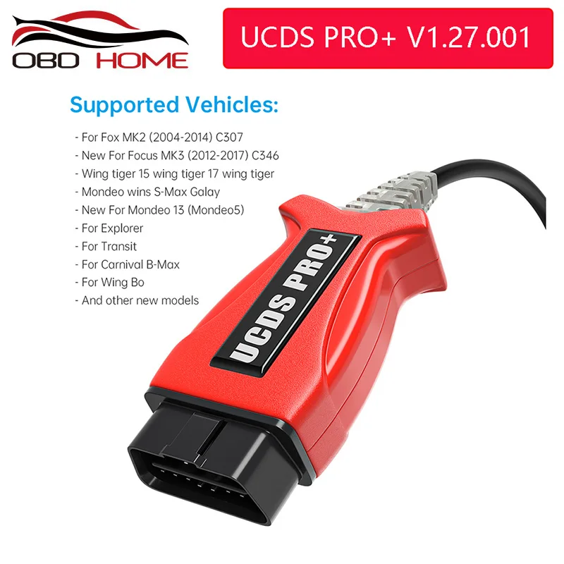 V1.27.001 UCDS PRO + для Ford OBD2 Диагностический кабель UCDSYS с 35 токами полная Лицензия pro