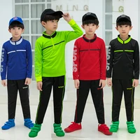 adult boys football jerseys sets 2021 kids long sleeve football tracksuit gym kits sportswear men soccer team uniform clothing