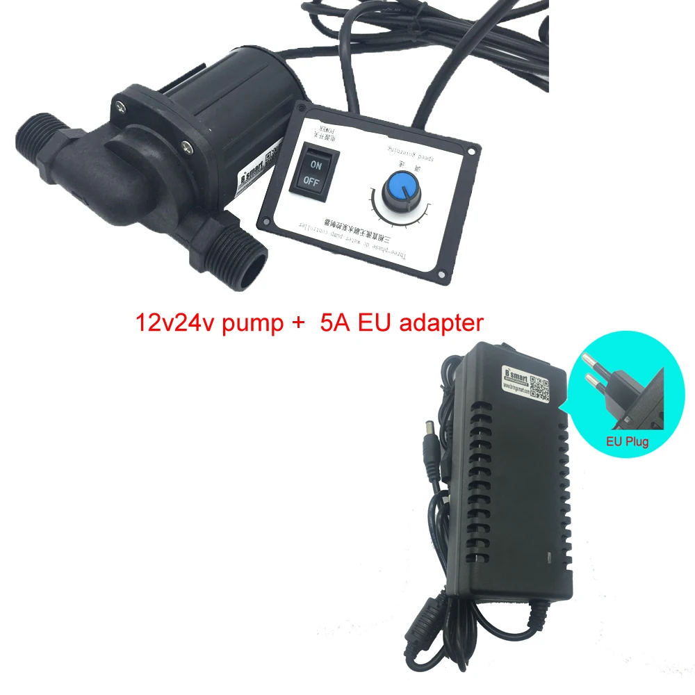 DC бесщеточный насос с контроллером SR1000C3 Rockery водяной фонтан 12 В 24 1800 3000L/ч микро
