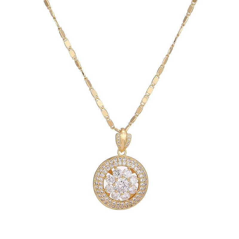 Ожерелье с подвеской из розового золота красивая женская бижутерия для