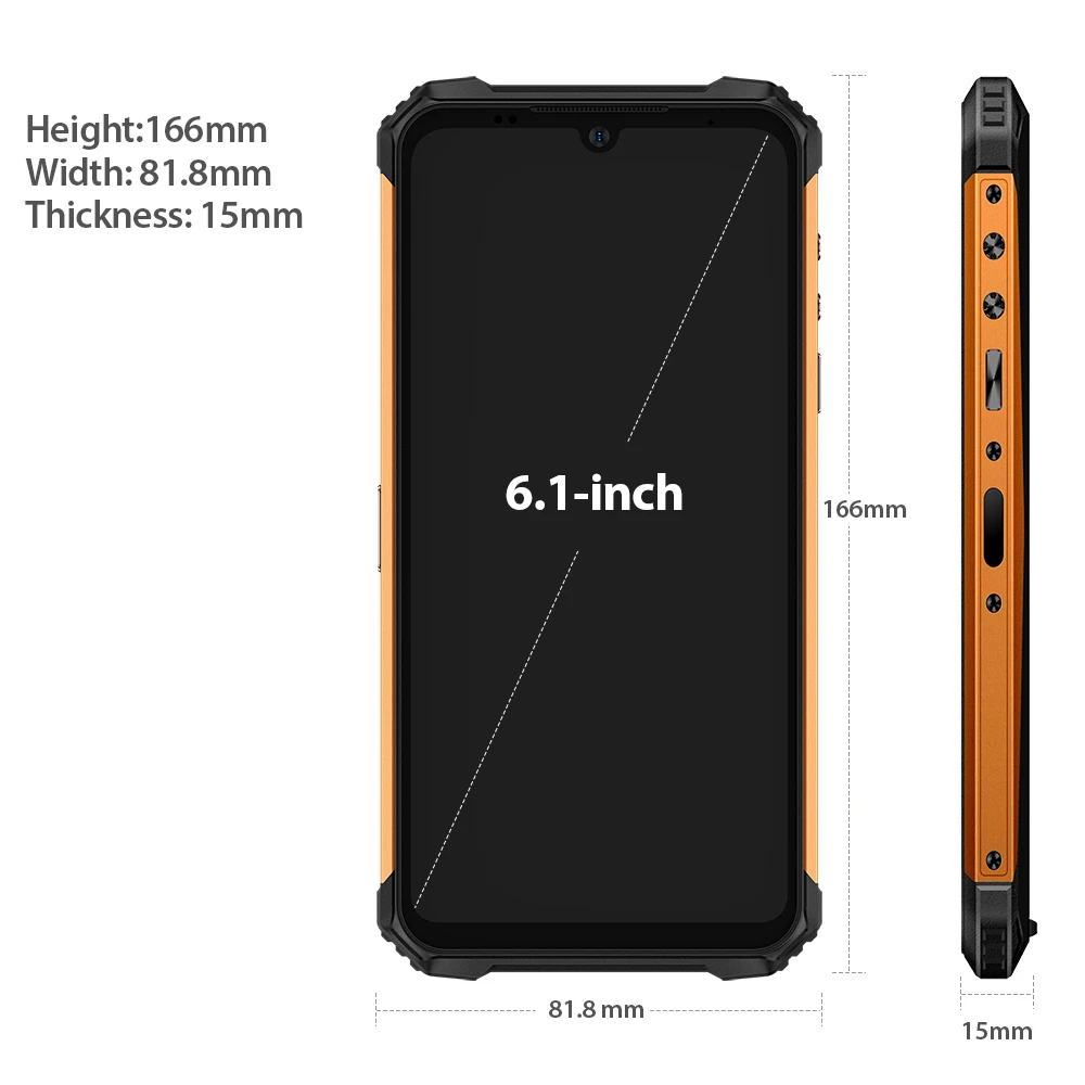 Ulefone Armor 8 Smartphone 5G Wifi Adroid 10 Rugged Mobile Phone Octa-core 6.1 inches Waterproof Helio P60 4GB 64GB CellPhone