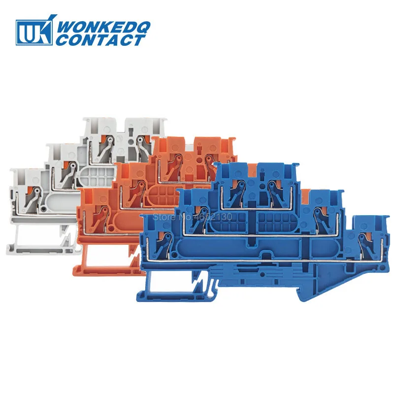 1 шт. встроенный тройной 3-уровневый 6-проводной штекер электрический разъем