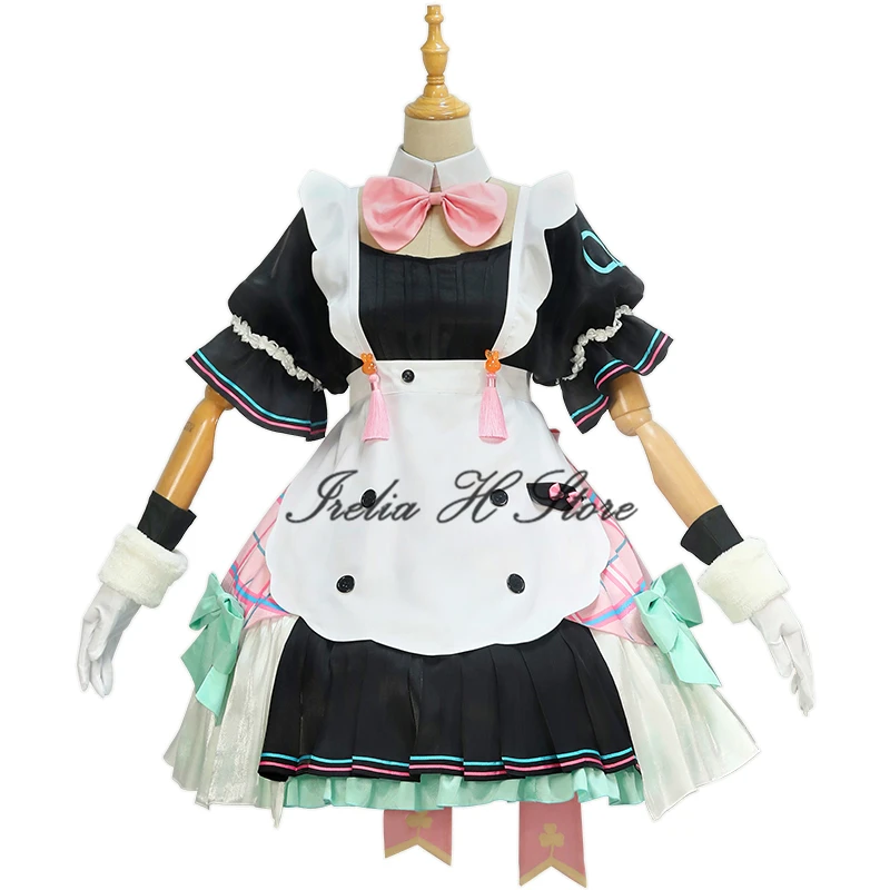 

Irelia H Store Miku Cosplay Lovely Maid Dress female Halloween Party Dress Cosplay Costume