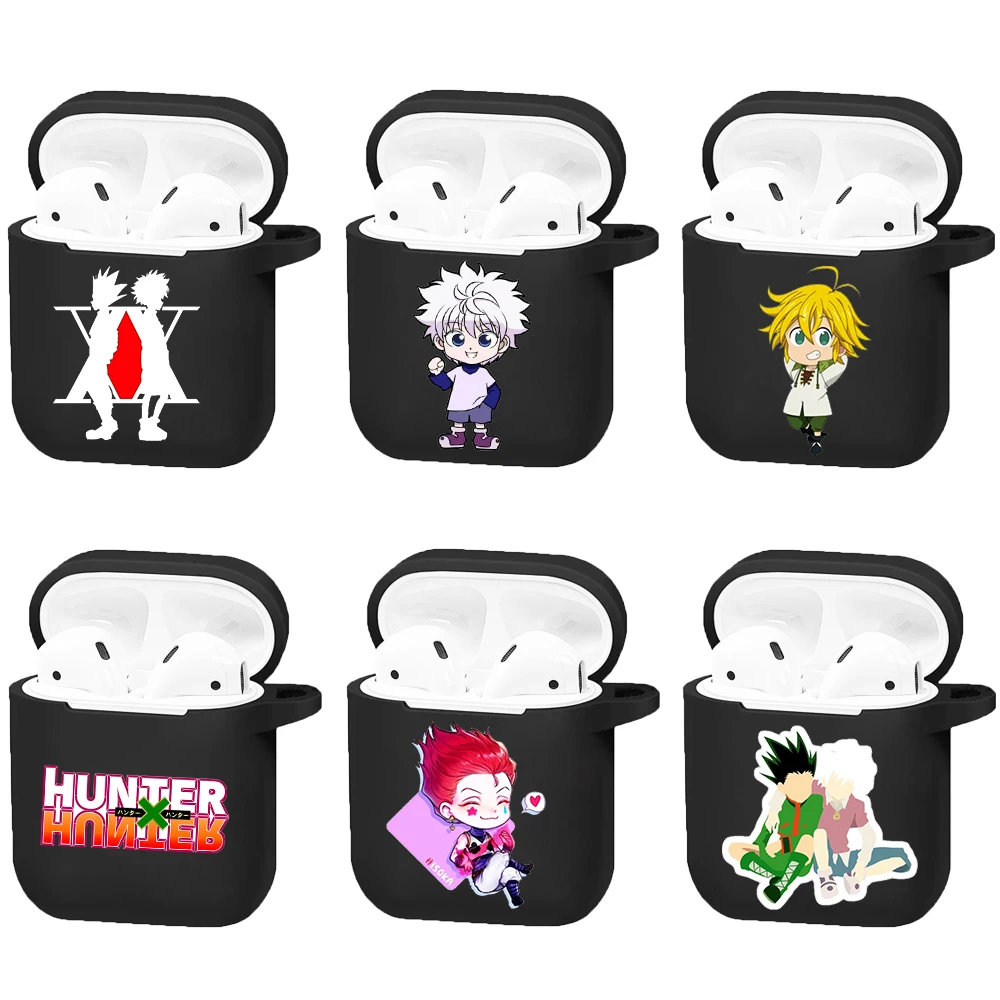 Чехол для наушников Hunter X HXH Anime Gon Killua Hisoka Morow чехол Apple AirPods 2 1 черные защитные