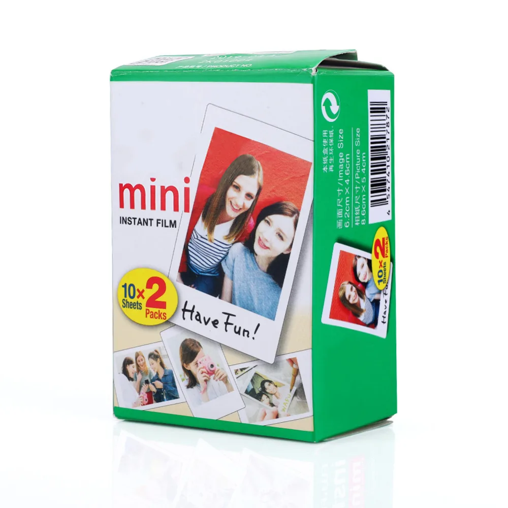 Фотопленка Fujifilm Instax Mini белый край 20 листов/пакеты Фотобумага для цифровой фотокамеры Fuji Instax mini 8/фотоаппаратов моментальной печати 7 s/25/50/90 с посылка
