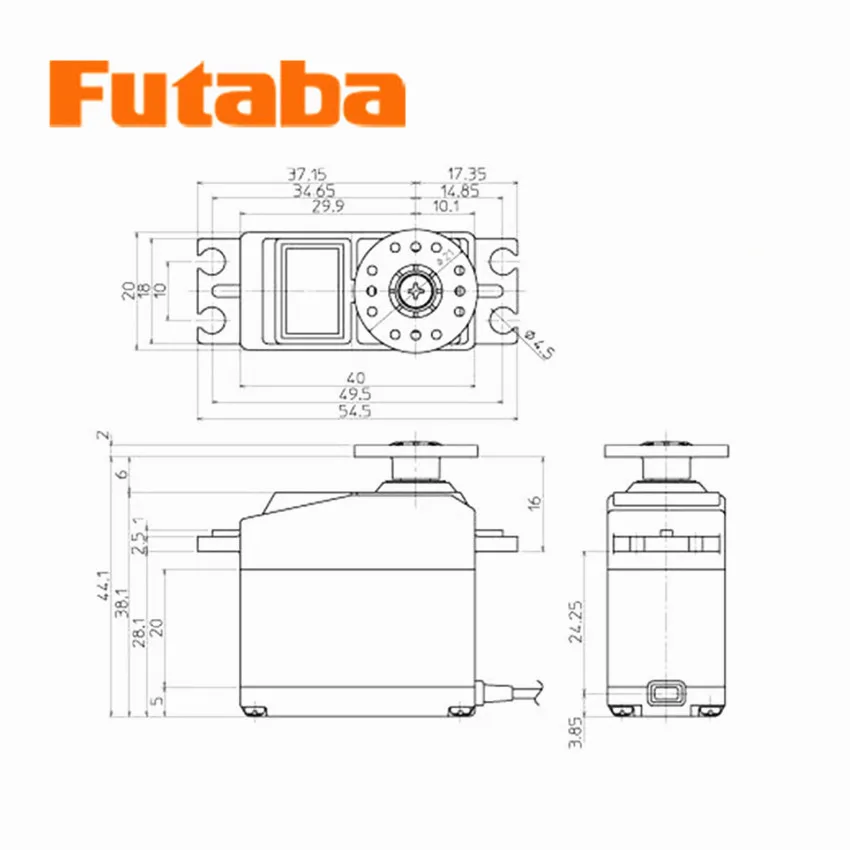 Futaba S3072HV S.Bus S.Bus2 высоковольтный цифровой сервопривод Rc самолет с неподвижным