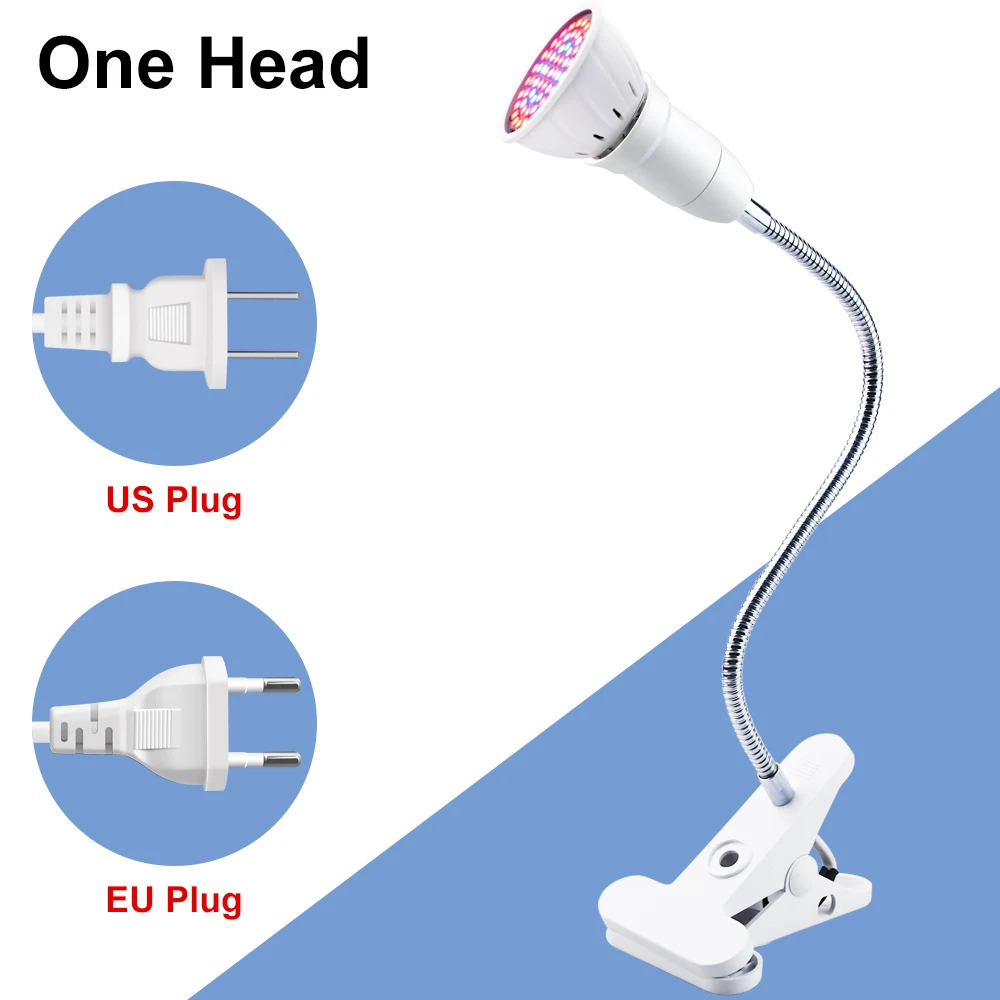Фитолампа светодиодный светильник полного спектра E27 лампа для выращивания
