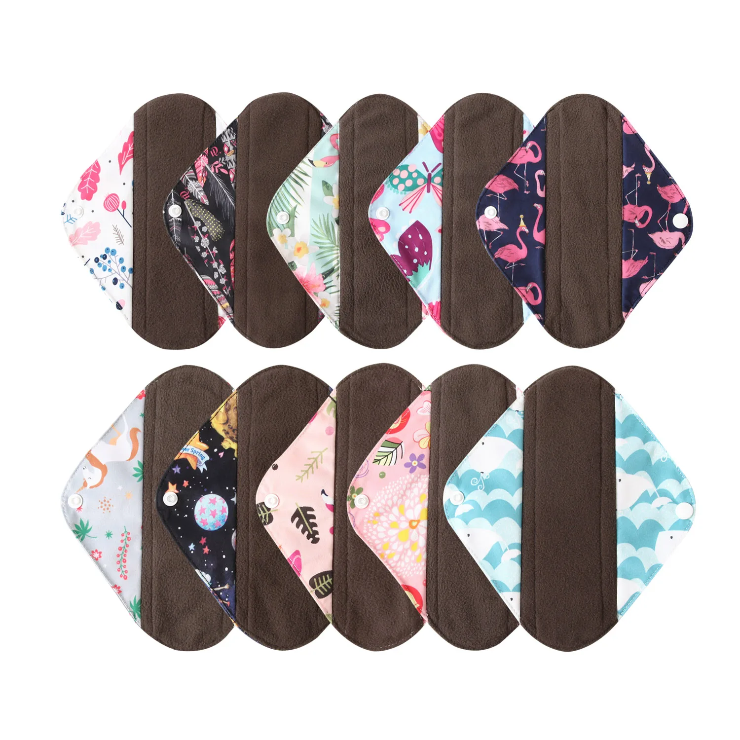 Многоразовые Женские бамбуковые салфетки 1 шт. гигиенические прокладки размером