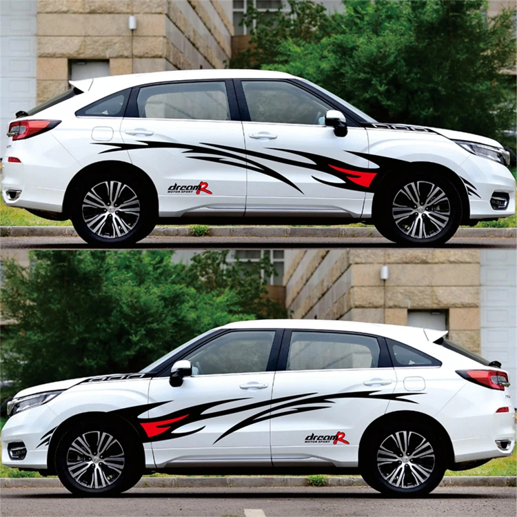 

Car styling DREAM-R Flame Graphics Design Car Sticker for Whole Auto Body Vinyl Sticker Waterproof