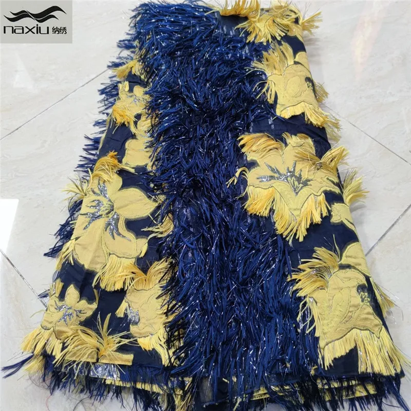 

beautiful women party dress French lace fabrics high quality embroidery net lace fabrics YZ650-234