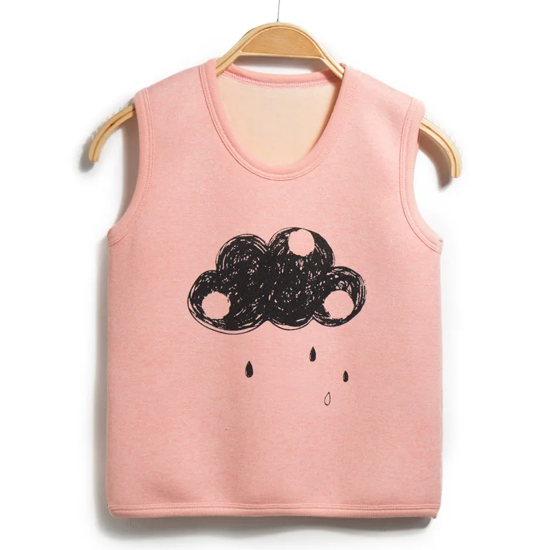 Детский жилет на весну осень и зиму милые жилеты с рисунками из мультфильмов