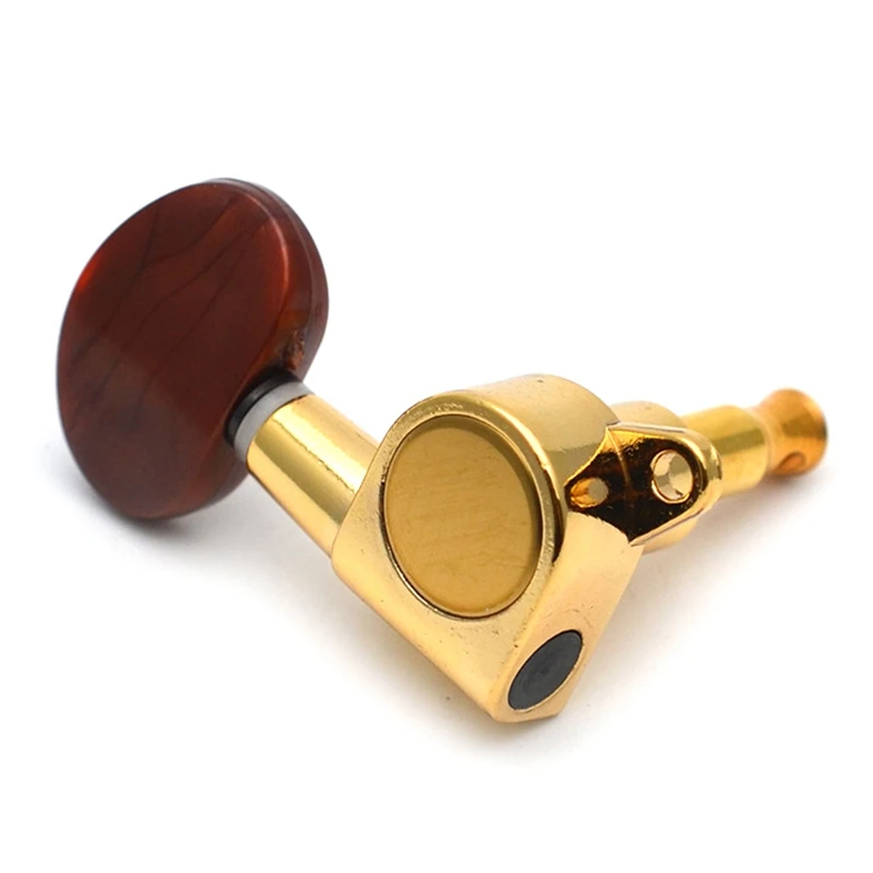 

6 Pcs Locked String Tuning Pegs Key Tuners Machine Heads for Acoustic Electric Guitar Lock Guitar Accessories