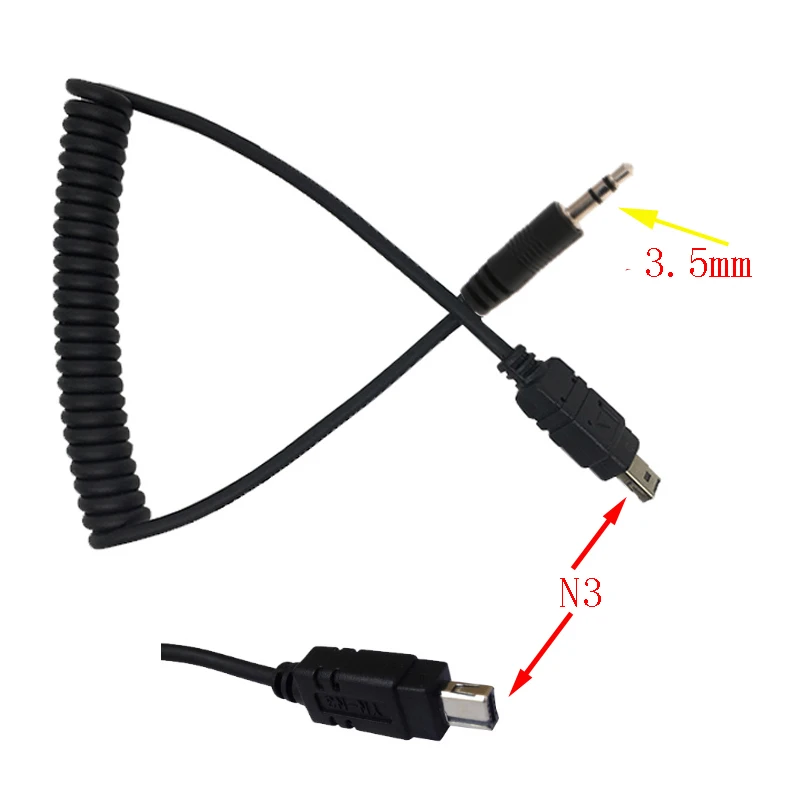 Кабель дистанционного спуска затвора 3 5 мм Соединительный шнур C1 C3 N1 N3 S2 для Canon