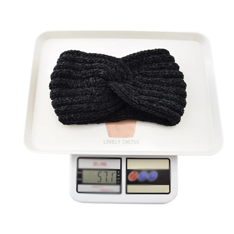 

Winter Women Headband Ear Warmer Elastic Hair Band Knitted Crochet Twist for Women's Wide Hairband Hair Accessories Headdress