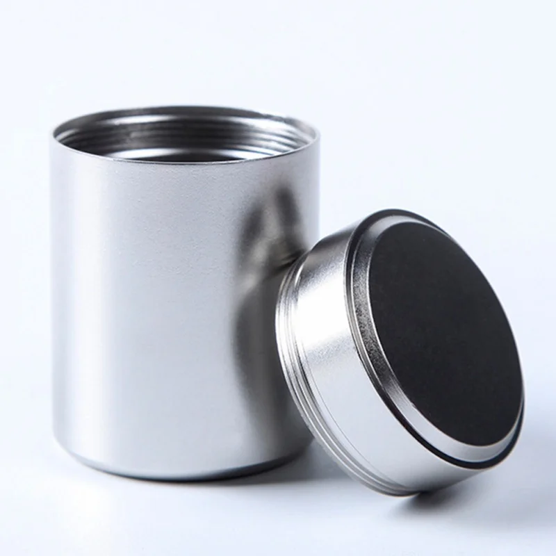 70ML Metal Airtight Smell Proof Container Aluminum Herb Stash Sealed Can Container Herb Tea Jar Storage Boxes
