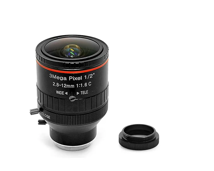 3 миллиона HD C mount industrial lens 2 8 12 мм 3mp zoom machine vision интеллектуальная инспекционная