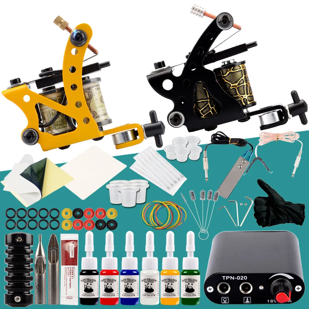 Полный Набор татуировок 2 татуировки набор 6 видов цветов бессмертные чернила