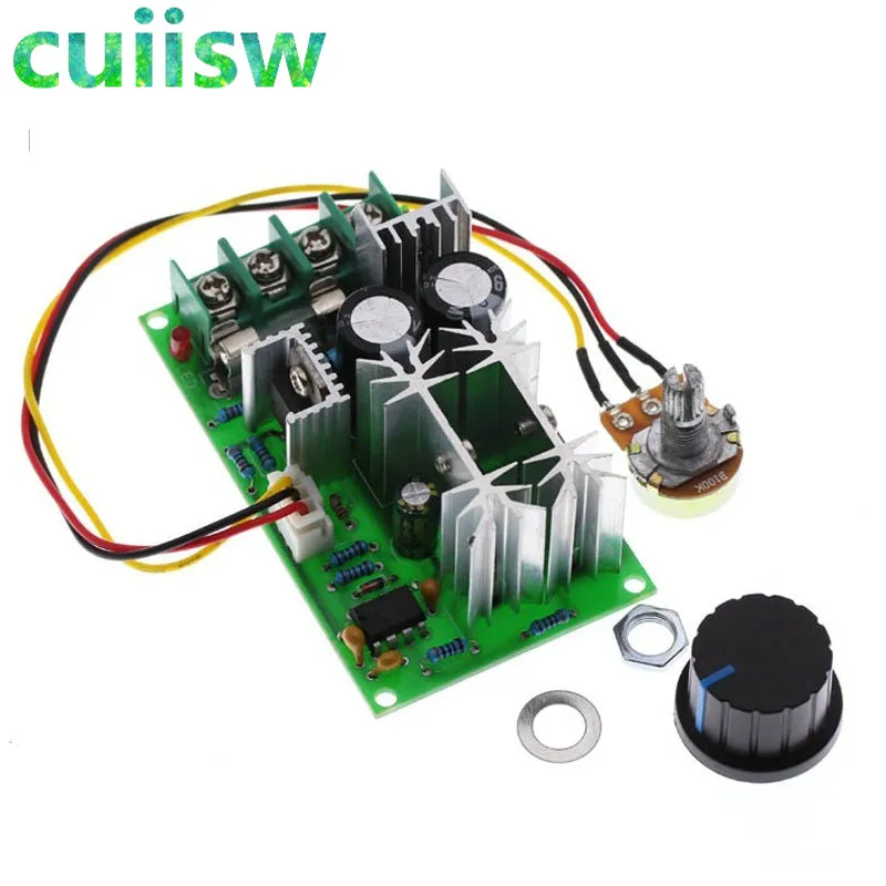 DC10-60V регулятор скорости двигателя постоянного тока 12V 24V 36V 48V Высокая мощность привода Модуль pwm контроллер скорости двигателя 20A Регулятора Тока