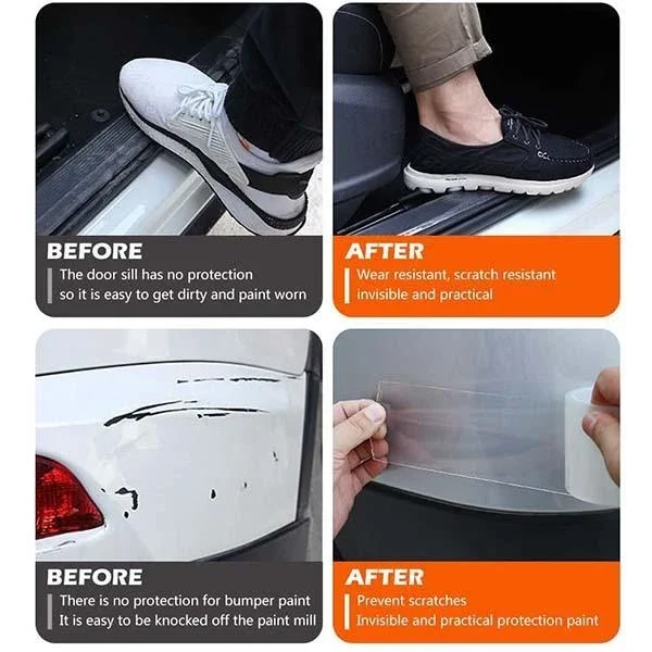 Наклейка на бампер автомобиля наклейка автомобиль Защитная порог