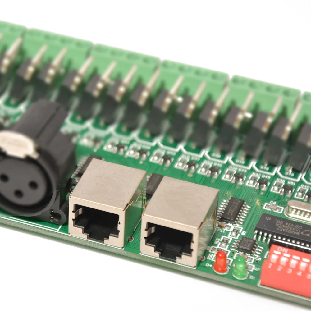 30 каналов DMX 512 RGB контроллер 30CH Светодиодные ленты декодер диммер драйвер DC9V-24V