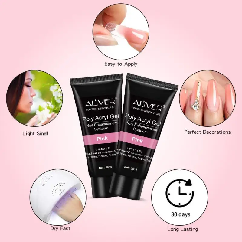 30 мл набор для безболезненного наращивания ногтей акриловый Гель лак дизайна
