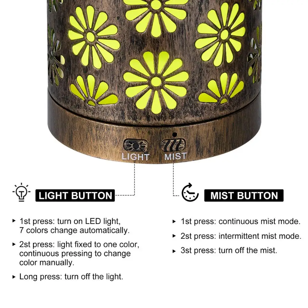 Интеллектуальный увлажнитель воздуха Ароматический диффузор эфирных масел