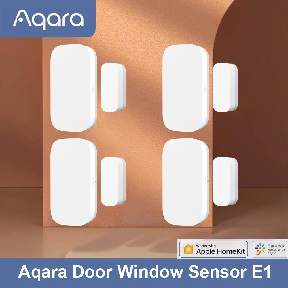 

Датчик открытия окон и дверей Aqara E1 Zigbee, дистанционное управление через приложение для умного дома, работает с приложением Xiaoni Mijia Apple HomeKit