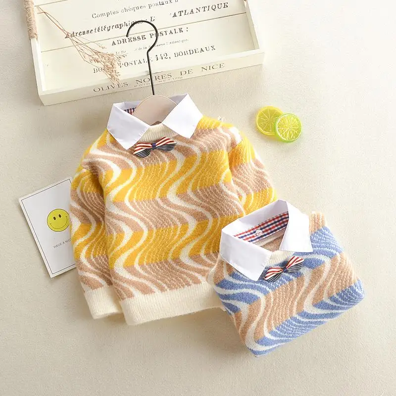 Свитер детский мохеровый с воротником на возраст 2 7 лет|Свитера| |