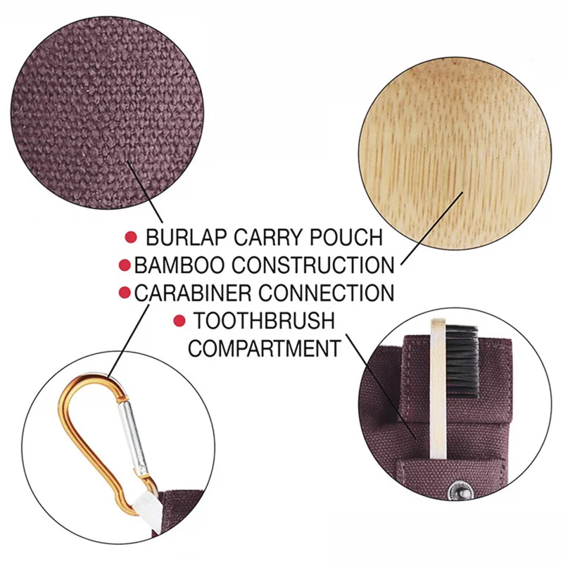 Набор столовых приборов из бамбука комплект деревянных без отходов портативные