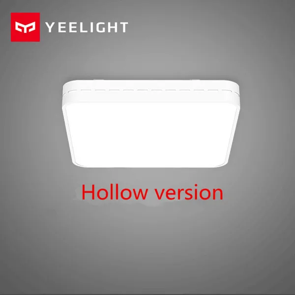 Hollow version Xiaomi Mijia Yee светильник умный светодиодный квадратный потолочный светильник приложение пульт дистанционного управления потолочный светильник для спальни гостиной - Цвет: Hollow version