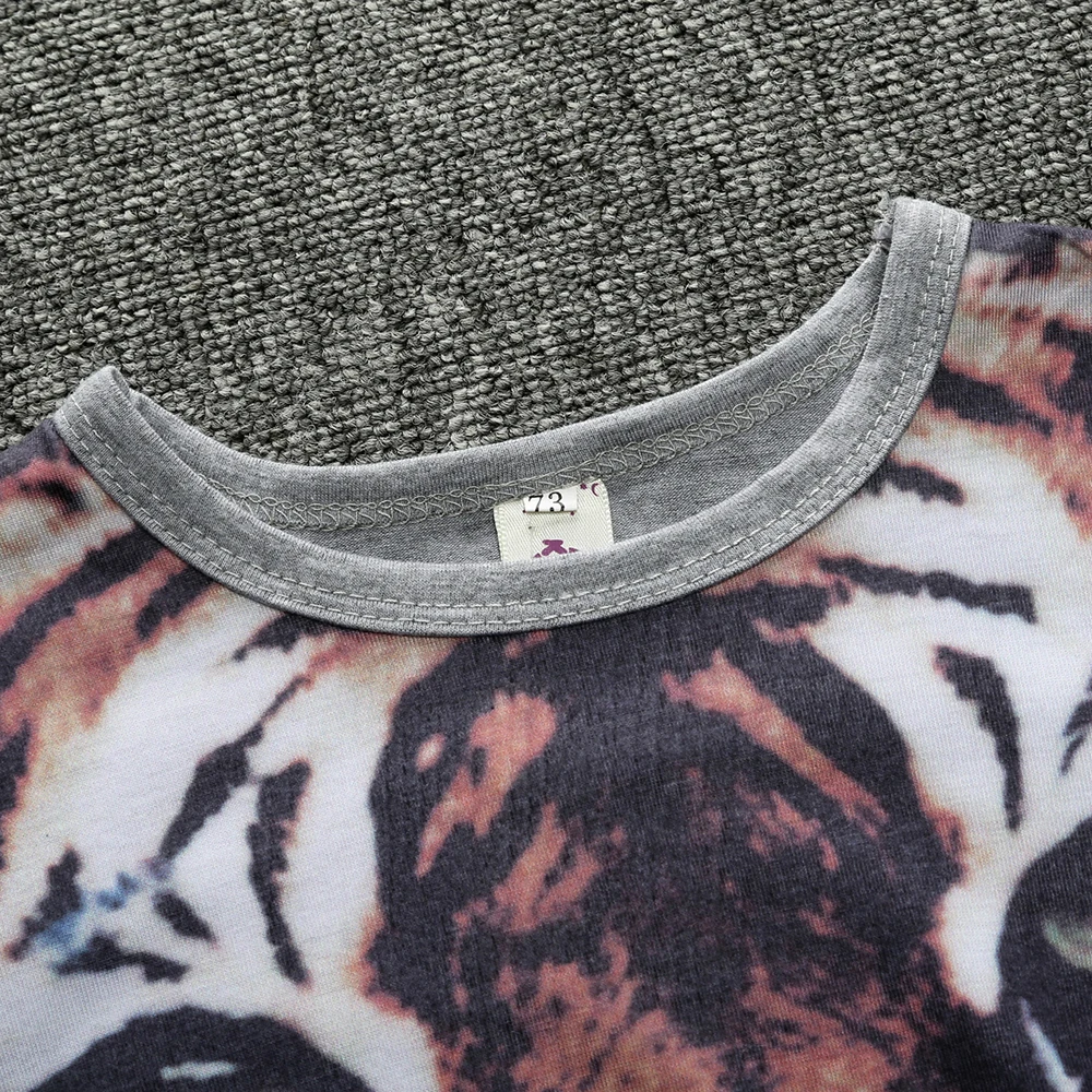 Милые детские комбинезоны для малышей с изображением тигра Сезон весна осень